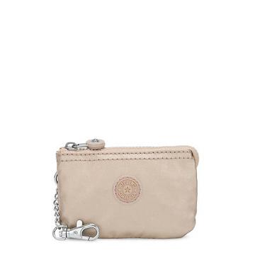 Kipling Creativity Mini Metallic Pouch Keychain Bags Starry Gold Metallic | AU 2100RV